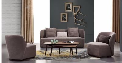 Ash Color Oval Wood Coffee Table , Living Room Coffee Table 1200 * 600 * 400mm