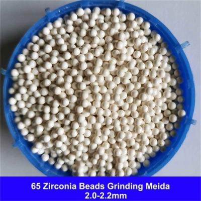 65 Zirconia Grinding Media Zirconium Silicate Beads 1.8-2.0mm 2.0-2.2mm For Coating & Paint