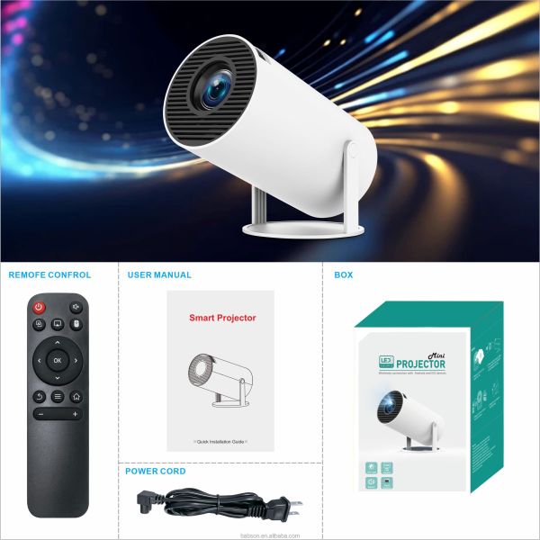 Portable Mini Projector 4K Resolution LCD Lamp Home Theater & Outdoor Cinema 1280*720P