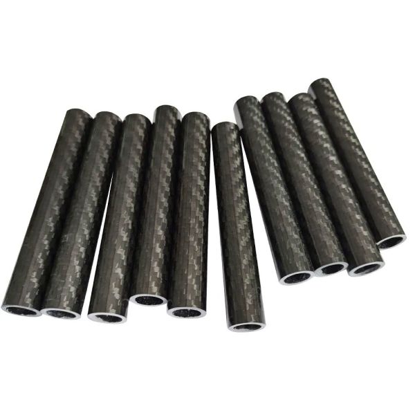 Carbon Fiber Tube Roll Wrapped 3K Twill Finish for Aerospace RC Applications