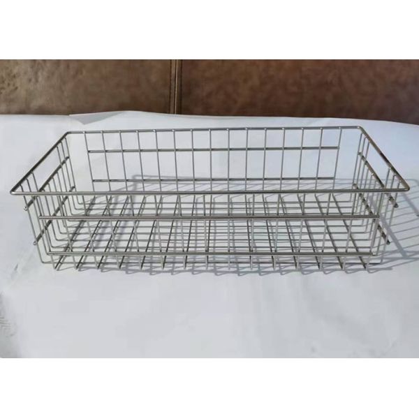 Professional 316 Stainless Steel Wire Mesh Basket Welded For Medical Cleaning