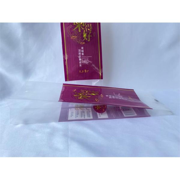1kg Rice Packaging Bag Heat Seal Rice Packaging Pouch Gloss Surface