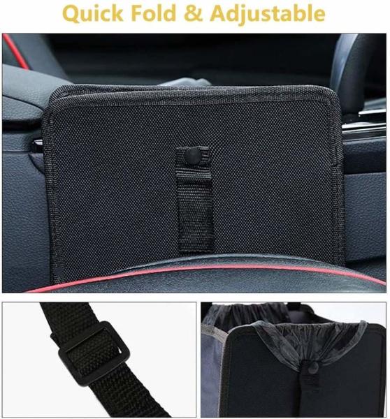 OEM Portable Waterproof Car Back Seat Organizer Waste Paper Garbage Bin Folding Car Rubbish Bin Dustbin