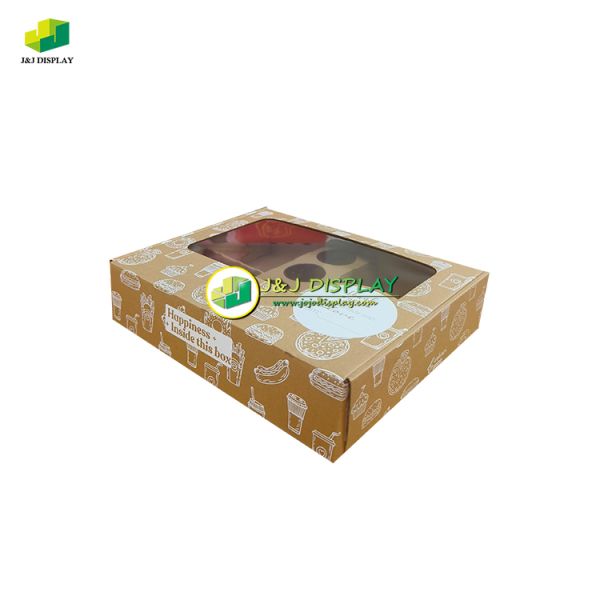 Digital Printed Kraft Color Box Matt Cake Kraft Color Box Multi Functional Custom Display Boxes Cardboard
