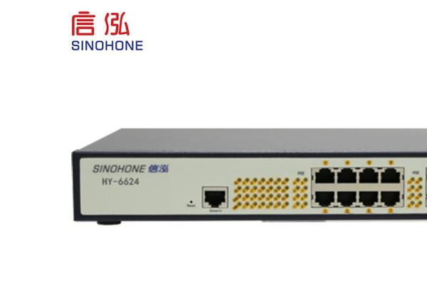 30 Port Fiber Optic Converter Exchange Capacity 256Mpps For Industrial Automation Places