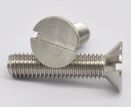 Slotted Countersunk Head Screws Titanium M2 - M10 Stainless Steel DIN963
