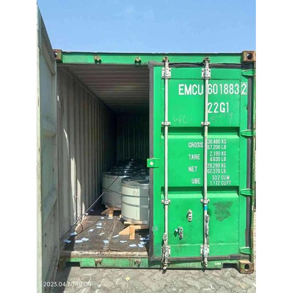 PPGL bobina de acero AKZO NOBEL PE SMP PVDF G300 G400 G450 G550 de arriba y atrás 5+20um