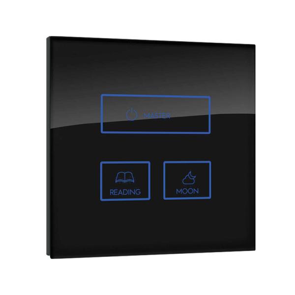 RS485 Modubus Touch Screen Wall Switch Tempered Glass Plastic Cover