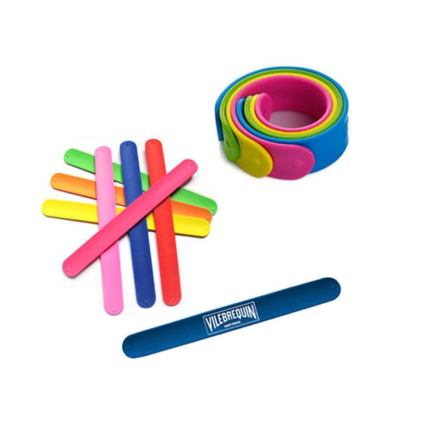 Promotional Silicone Slap Wristband High Durability For Outdoor Concerts