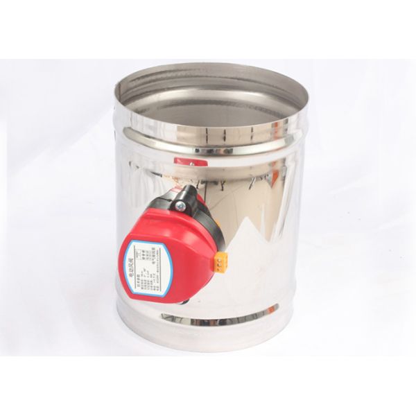 воздушный демпфер диаметра 125мм электрический, гальванизированная сталь и нержавеющая сталь