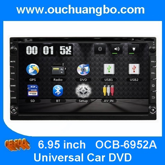 Ouchuangbo GPS Navi Radio Player for Universal Car DVD RDS iPod USB OCB-6952A