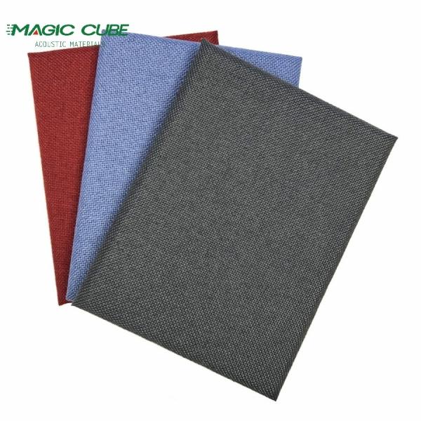 Bevel Edge Fabric Acoustic Wall Panel MDF Frame 600mm For Home Theater