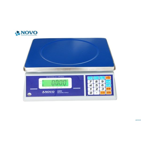 Blue Digital Weighing Machine , Counting Weighing Machine Hi - Low Function