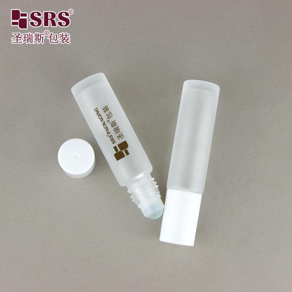 BLPM-10ML bouteille de bouteille en verre à rouleaux finition mate claire glacée pour les parfums huile essentielle pour les ongles emballage d'huile sans fuite en gros