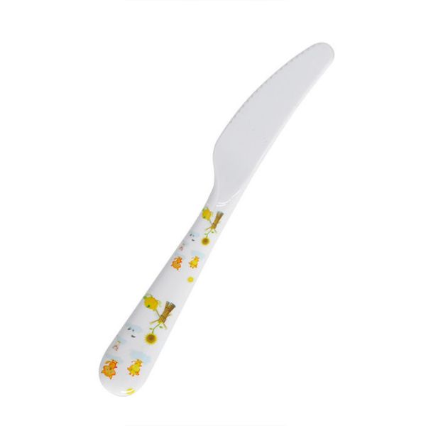 Custom Food-Grade Sublimation Blank Kids Plastic Cutlery Fork Spoon Knife
