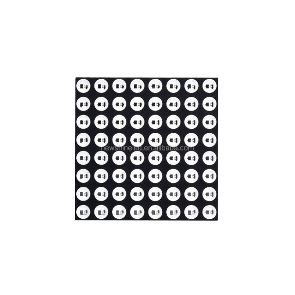 31.8mmx31.8mm 8x8 LED Dot Matrix Display Module Round 3.0mm (Ultra Bright Red/Green/Blue/RGB, Common Anode/Cathode)