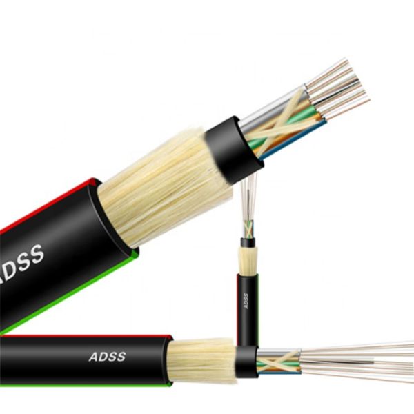 На открытом воздухе 6/12/24/36/48/96/144 изготовители Adss G652d ядра оценивают воздушный кабель оптического волокна одиночного режима