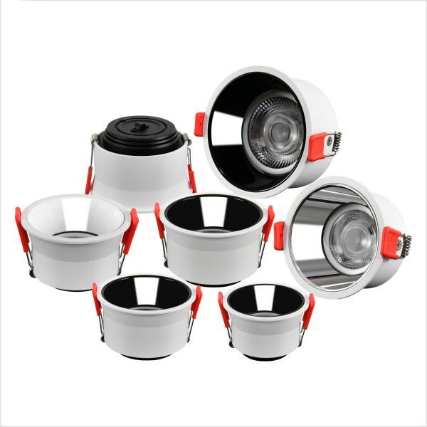 IP44 Waterproof Anti Glare LED Downlights , 5000k 12w Recessed Led Downlight