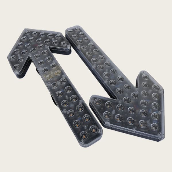 High-Visibility Rear Warning & Arrow Lights for Sweepers - Convey Operating Status & Ensure Work Site Safety