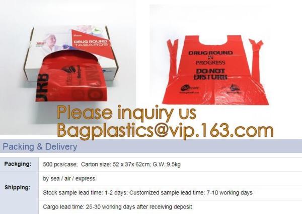 Medical disposable aprons for doctor, LDPE coated biohazard apron,Surgical Apron, Logo Printed Disposable medical Plasti