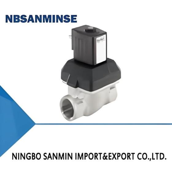 Servo-assisted 2/2-way Diaphragm Valve with Steel Material and Brass Solenoid Valve