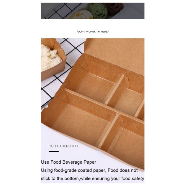 Ремесленная бумажная печатная тарелка для суши Slim японская упаковка одноразовая