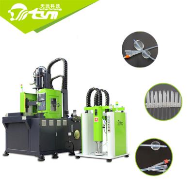 Tipo vertical taxa alta do equipamento de fabricação do cateter da borracha de silicone da injeção
