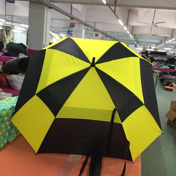 Extra Large Double Canopy Vented Golf Umbrella Automatic Open 62 Inch Oversize