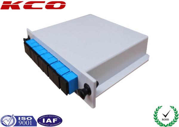 Single Mode 1x8 Fiber Splitter Box FC APC Adapter Planar Lightwave Circuit