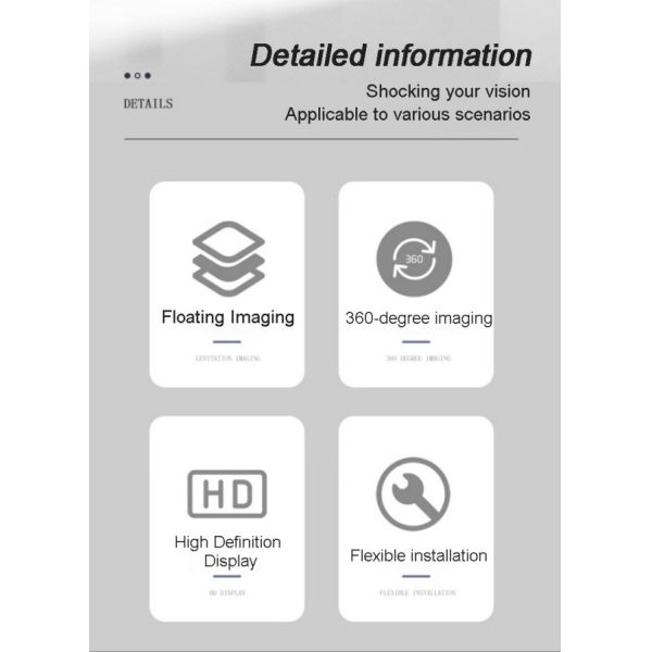 Exhibition Hall Dedicated Stereoscopic Holographic Cabinet with Touch-Interactive 3D Display Supporting Customizable Three-Dimensional Projection