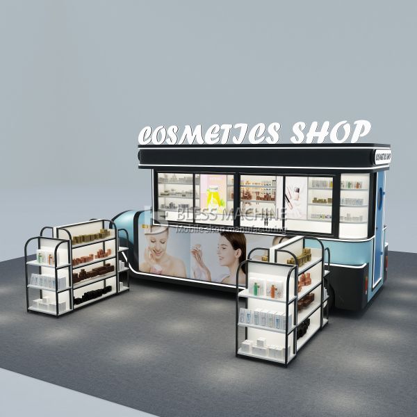 Beauty Makeup Manicure Eye-Brow Shaping Massage SPA Electric Mobile Salon Truck Trailer Cart