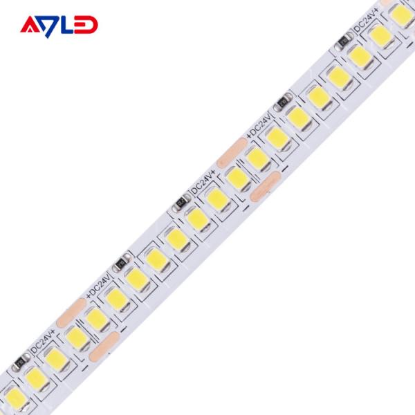 6500K que corta as luzes de tira 24V branco morno impermeável do diodo emissor de luz sob a iluminação do armário