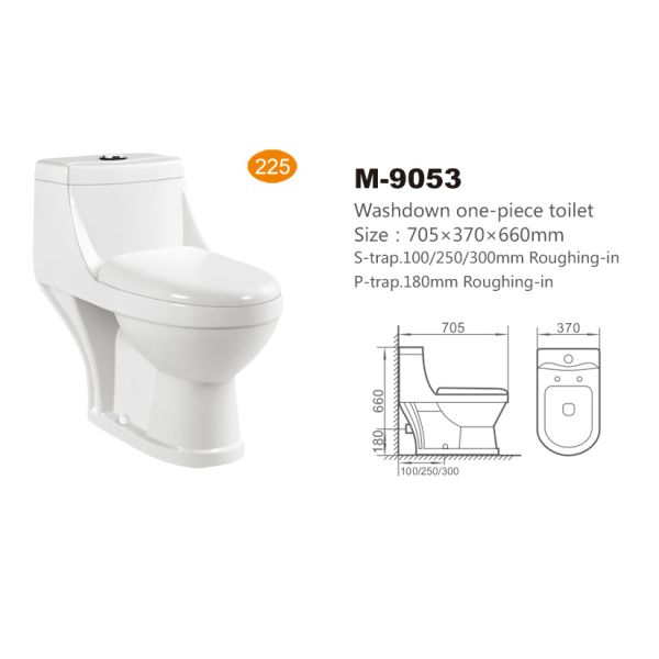 Пол уборной туалета со сливом 2 кнопок верхний - установил 3.0-6.0L