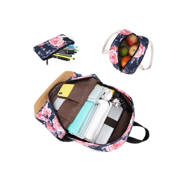 Multipurpose Childrens Canvas Backpack Widen Shoulder Straps