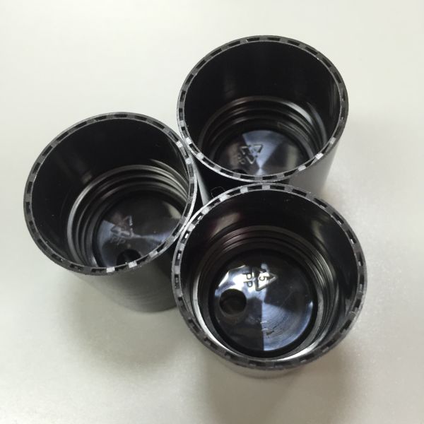 Black Plastic Screw 28/415 Disc Top Cap Non Dripping