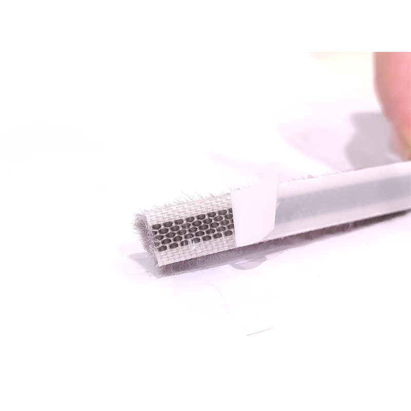 Sliding Window Weather Stripping Brush Seal with Hot Melt Glue Tape and Soundproof Function