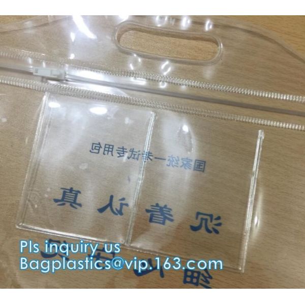 Cosmetic K Clear Bubble Bags/Hot Sale Slider Zipper Bag, Slider Hook Hanging Zipper Bag, Slider Zipper PVC Pencil