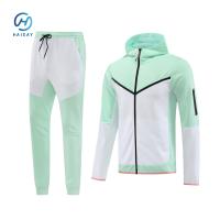 Tamaño S-2XL Logotipo personalizado Traje en blanco Trajes de deporte Calzoncillos y sudadera Conjunto de ropa masculina