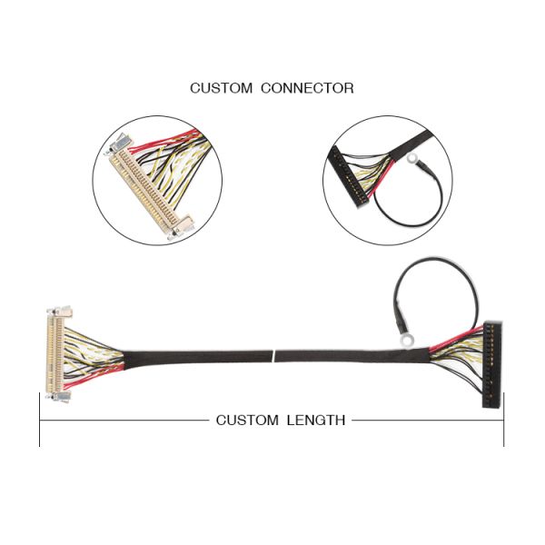 30 asamblea de cable del Pin LVDS, 51 cable del Pin FI X30HL-B Lvds para el panel LCD