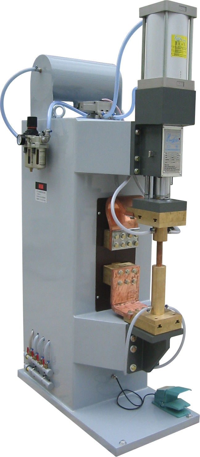 Pot Base Pneumatic Resistance Spot Welding Machine , Water Cooling Spot Welder