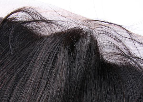 Pre Plucked Lace Frontal Virgin Straight Human Hair Ear To Ear Extension