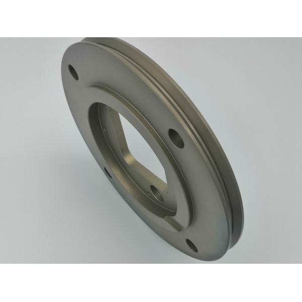 Flanged Joint Plate CNC Aluminum Parts , Hard Anodizing Cnc Machine Spare Parts