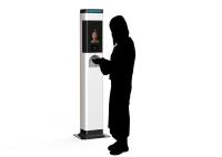 Dispensador sin contacto de plata del desinfectante de la mano para el dispositivo del termómetro