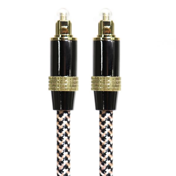Toslink Didital Optical Cable OD5.0 Golden 4K Port Woven Rope HiFi Sound For Home Theatre Soundbar