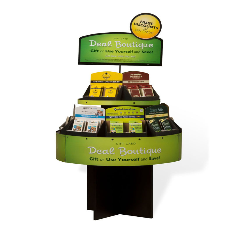 Retail Racks Custom Display Stand with Supermarket Gondola Design and Logo