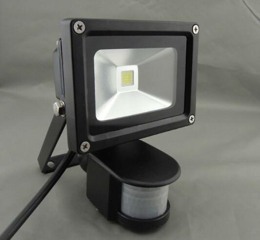 10-100W led flood light with motion PIR sensor Epistar led TUV driver SAA black fixture