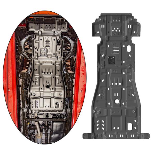 2021 ISUZU D-MAX 4x4 Car Engine Guard with Customized Black Skid Plate and Assurance