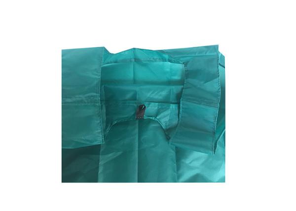 Recyclable 190T Polyester Tote Bags Green Polyester Reusable Grocery Bags