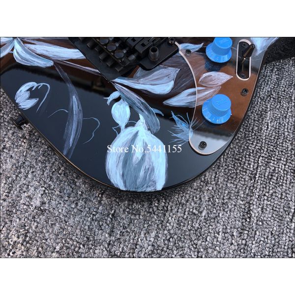 2019 High quality Electric Guitar Floyd rose Electric Guitar Hand painted guitar body free shipping