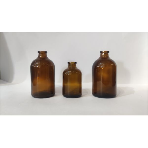 фармацевтическая косметика 20мл пробирка отлила в форму янтарную стеклянную пробирку стеклянной бутылки для впрыски